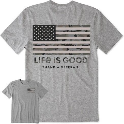Life is Good Men's 4th of July Crusher Tee Shirt, Short Sleeve Cotton Graphic T-Shirts in Kuwait