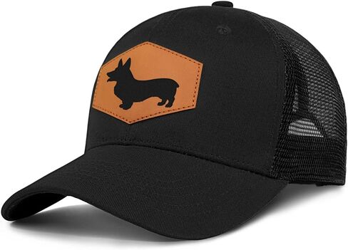 Corgi Baseball Cap for Dog Lovers,Adjustable Baseball Hats for Men Women Black in Kuwait