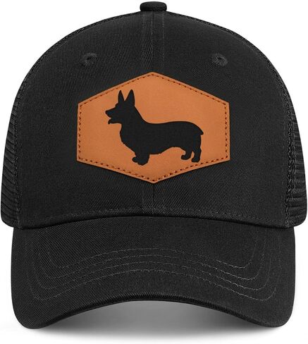 Corgi Baseball Cap for Dog Lovers,Adjustable Baseball Hats for Men Women Black in Kuwait