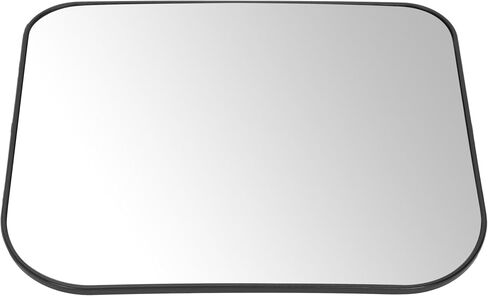 KUAFU Mirror Glass Compatible with 2003-2009 Chevy Chevrolet C4500 Kodiak GMC C4500 Topkick Glass Plastic Replacement for 19120556 Clear+Black (Side View Mirror Lower Glass) in Kuwait