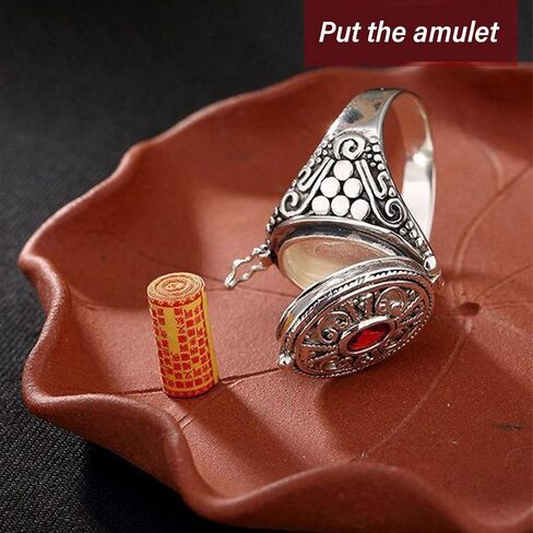 Openable Gawu Box Rings with Secret Compartment Adjustable Size Opening Alloy Fashion Accessory for Trendy Outfits Secret Compartment in Saudi Arabia