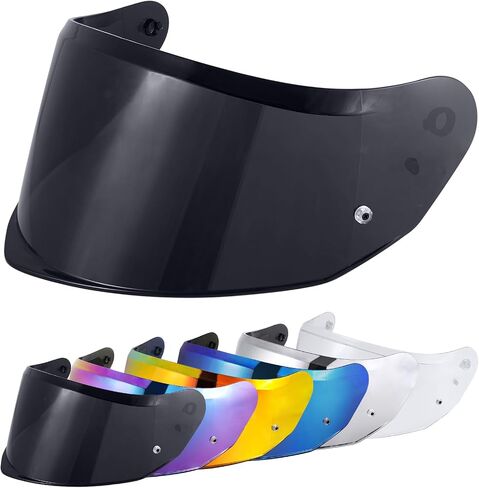 VCOROS Stream II Helmet Visor Face Shield Repalcement Motorcycle Helmets Visor Accessories (Chrome Red) in Kuwait