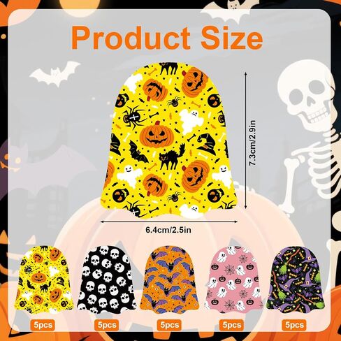 25 Pcs Adhesive Patches for Libre 2 & Libre 3, Halloween Designs Breathable Non-Woven Fabric Over Patches Waterproof Sensor Covers Adhesive Stickers (5 Styles) in Saudi Arabia