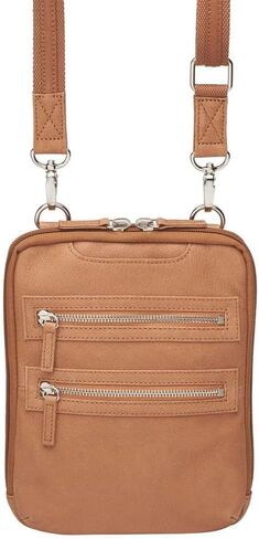 Gun Tote'n Mamas Crossbody Essential Concealed Carry Tumbled Leather GTM-109 Tan in Saudi Arabia