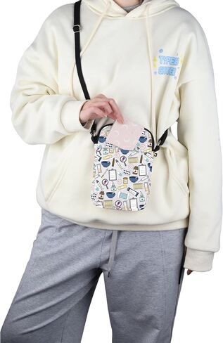 G2TUP Future Pharmacy Tech Gift Medical Doodle Crossbody Bag Pharmacist Technician Travel Bag Medication Design Gift in Kuwait