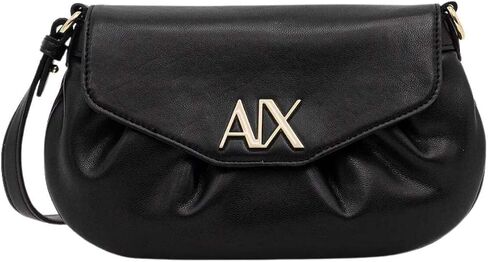 Armani Exchange Women's Paige Mini Clutch Sea Salt , Black, One Size in Kuwait