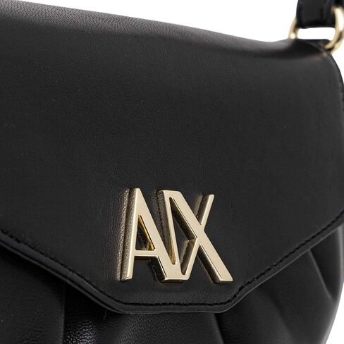 Armani Exchange Women's Paige Mini Clutch Sea Salt , Black, One Size in Kuwait