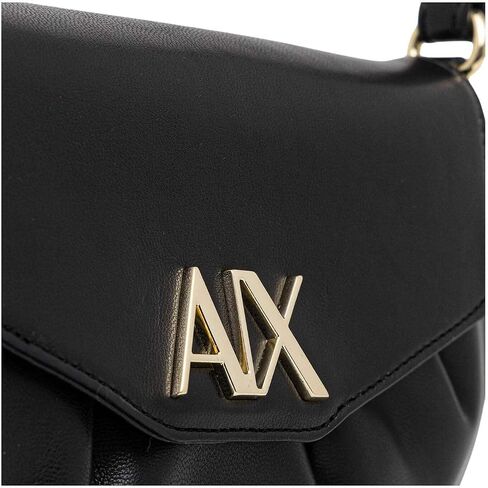 Armani Exchange Women's Paige Mini Clutch Sea Salt , Black, One Size in Kuwait