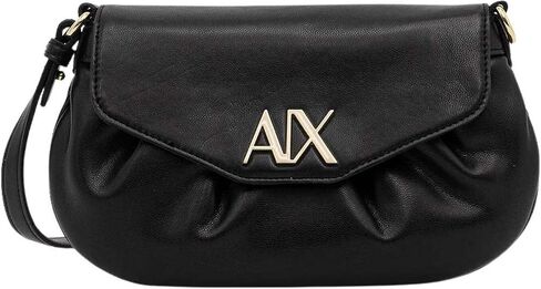 Armani Exchange Women's Paige Mini Clutch Sea Salt , Black, One Size in Kuwait