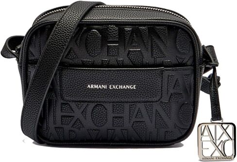 Armani Exchange Women's Paige Crossbody Small Bag Black, Black, One Size in Kuwait