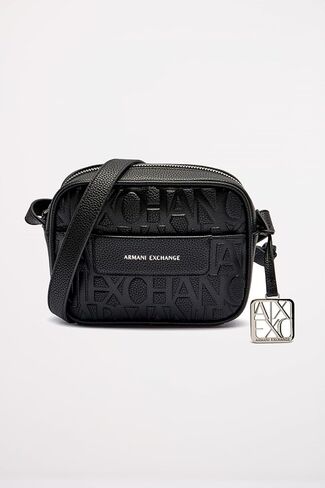 Armani Exchange Women's Paige Crossbody Small Bag Black, Black, One Size in Kuwait