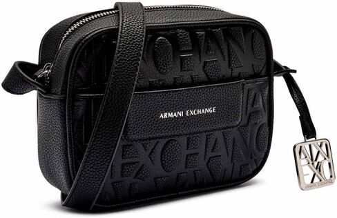 Armani Exchange Women's Paige Crossbody Small Bag Black, Black, One Size in Kuwait