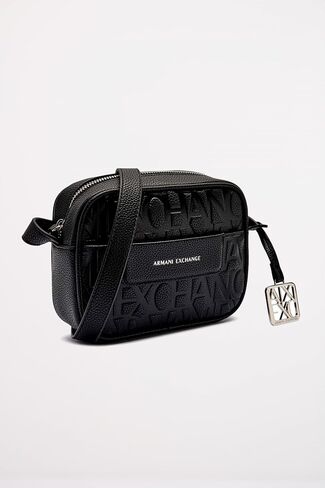 Armani Exchange Women's Paige Crossbody Small Bag Black, Black, One Size in Kuwait