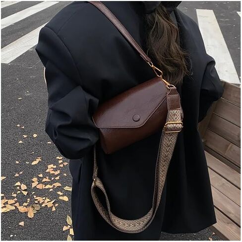 crossbody bags for women Small Leather mini Purse Retro Hobo Shoulder Handbag in Kuwait