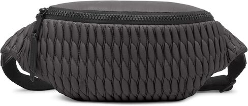 DKNY Women's Mack Nylon Belt Bag, Black/Black, One Size in Kuwait