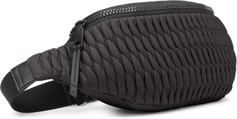 DKNY Women's Mack Nylon Belt Bag, Black/Black, One Size in Kuwait