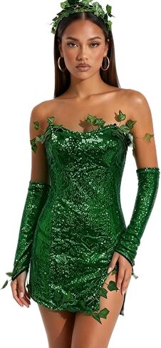 Women's Ivy Costumes Halloween Deluxe Costume Role Play Sets Fancy Dress Outfits in Saudi Arabia