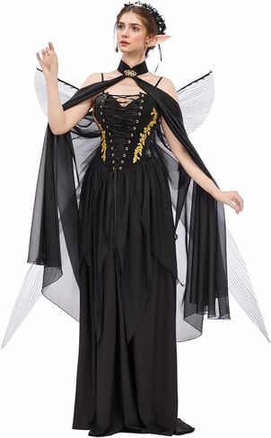 daizbella Elf Costume for Women Ren Faire Dress Night Elf Dress Medieval Renaissance Costume in Saudi Arabia