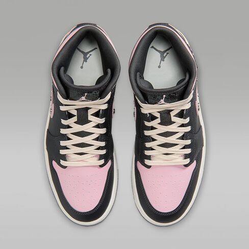 حذاء Air Jordan 1 Mid SE للسيدات (أنثراسيت/كارمين مثلج/حليب جوز الهند/فضي معدني) in Kuwait
