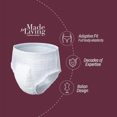 Made for Living The Bring It On Adult Pull Ups for Women & Men – Full Body Stretch Absorbent Underwear with Leak Protection, Odor Control & Up to 8 Cups Absorbency Day & Night - XL 20 Count in Saudi Arabia