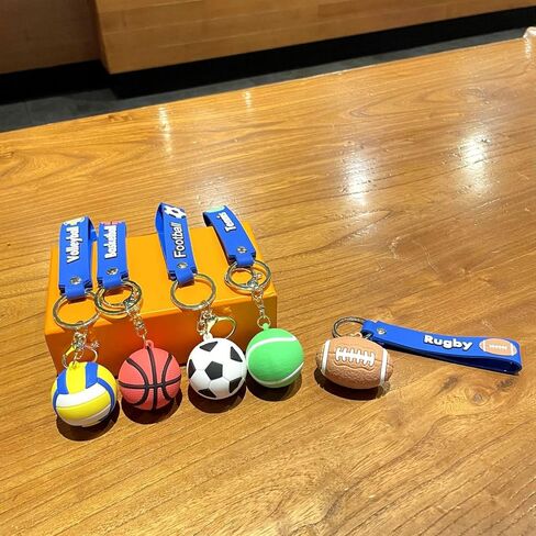 Tennis Keychain Set - Ball Purse Charms,Sports Backpack Keyrings for Tennis and other balls Lovers, Bag Accessories in Saudi Arabia