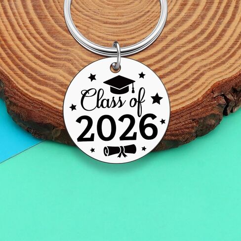 24Pcs Class of 2026 Gift Graduation Keychain College High School Seniors Masters Degree Graduate Students Gift Inspirational Graduate Gifts Party Favors Stuff Congratulation Presents for Her Him in Kuwait