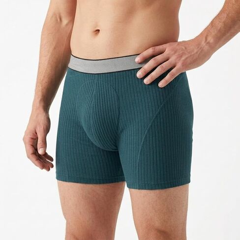 Carer Washable Incontinence Underwear for Men, Reusable Boxer Briefs with Leak Protection, Absorbs Up to 150ml/5oz, 4-Layer Front & Rear Protection, Black, Medium (Fits Waist 32"-34") in Saudi Arabia