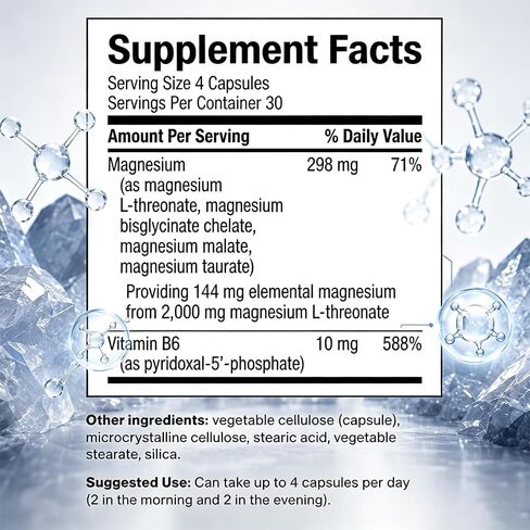 Gold Seal Magnesium Complete Supplement, Multi-Source Magnesium Complex with Vitamin B6, Magnesium Glycinate & Magnesium Malate, Vegan, 120 Capsules in Kuwait