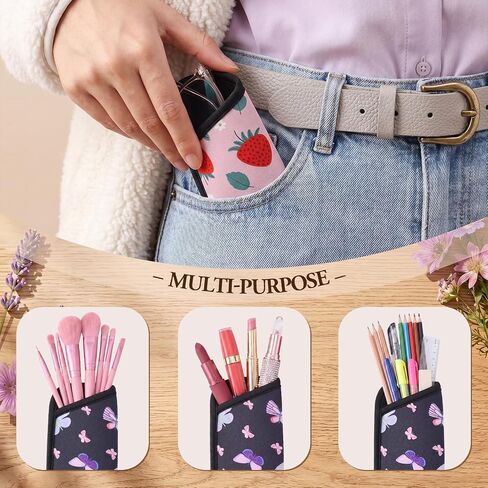 5 Pack Soft Eyeglasses Case Slim Sunglasses Pouch for Women Portable Cloth Eyewear Case Spectacle Sleeve for Girl(Fruit Floral) in Saudi Arabia