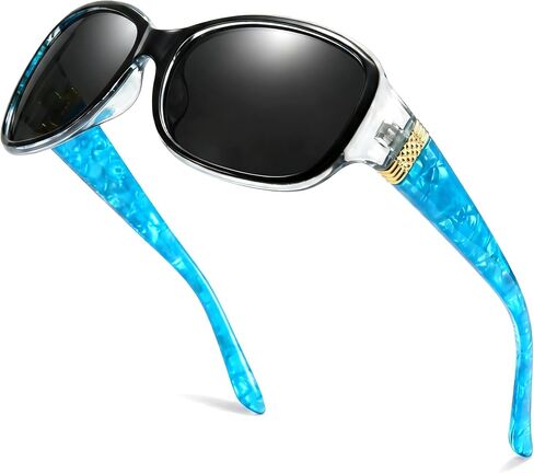 LVIOE Trendy Sunglasses for Women, Polarized Chic Wrap Around Sun Glasses UV400 Protection in Saudi Arabia