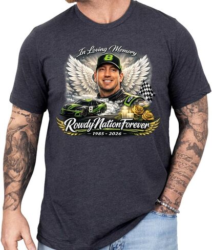 Kyle Bus.ch Memorial Racing Shirt, Number 8 Racing Legend Tribute Tee, Never Forgotten Motorsports Fan Shirt, Unisex Plus Sizes up to 4XL. Multicolor in Kuwait