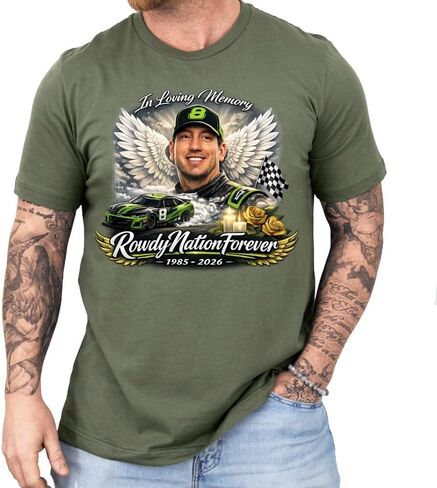 Kyle Bus.ch Memorial Racing Shirt, Number 8 Racing Legend Tribute Tee, Never Forgotten Motorsports Fan Shirt, Unisex Plus Sizes up to 4XL. Multicolor in Kuwait