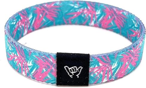 Hang Loose Bands - Coastal Surfer Beach Bracelet for Men, Women & Teens - Comfy Summer - Boho Reversible Wristband - Miami Breeze | Small: 6.5" (most common fitting size) in Saudi Arabia