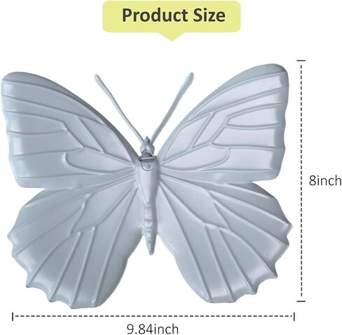 Moruska Large Metal Butterfly Garden Wall Decor, Outdoor Metal Wall Art Butterfly Ornaments for Garden Fence Patio Yard Porch, Exterior Indoor Wall Hangings in Saudi Arabia
