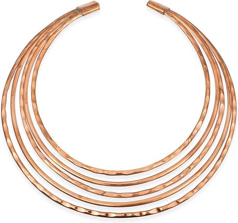 Pure Copper 5 Strands Wire Choker Necklace Ethnic Necklace Copper Wire Design Handmade Jewelry for Men & Women in Saudi Arabia