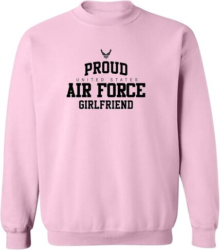 zerogravitee Proud Air Force GIRLFRIEND Crewneck Sweatshirt in Kuwait