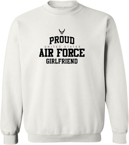 zerogravitee Proud Air Force GIRLFRIEND Crewneck Sweatshirt in Kuwait