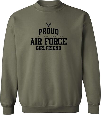 zerogravitee Proud Air Force GIRLFRIEND Crewneck Sweatshirt in Kuwait