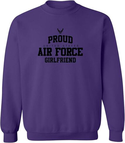 zerogravitee Proud Air Force GIRLFRIEND Crewneck Sweatshirt in Kuwait