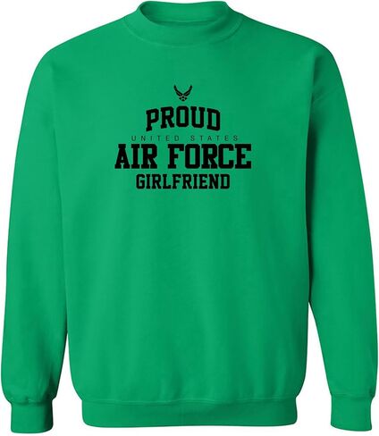zerogravitee Proud Air Force GIRLFRIEND Crewneck Sweatshirt in Kuwait