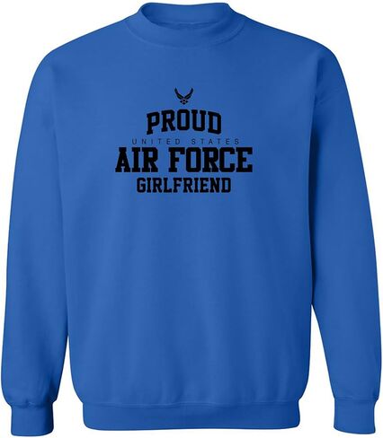 zerogravitee Proud Air Force GIRLFRIEND Crewneck Sweatshirt in Kuwait