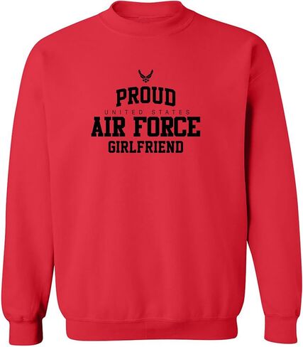 zerogravitee Proud Air Force GIRLFRIEND Crewneck Sweatshirt in Kuwait