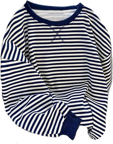 Women's sweatshirt Women's Striped Pullover Sweatshirt in Saudi Arabia