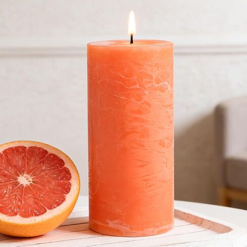 Romantic Rose Scented Pillar Candle - 2.8x6 Inch, 75-Hour Burn, Textured Red Rose Scented Candle for Women, Natural Aromatherapy Candle for Home, Gifts for Women, Valentine's & Romantic Decor in Saudi Arabia