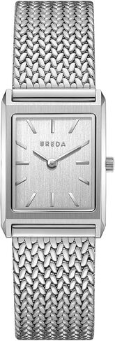 Breda 'Virgil Tethered' Silver and Metal Mesh Watch, 20MM in Saudi Arabia
