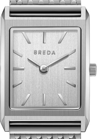 Breda 'Virgil Tethered' Silver and Metal Mesh Watch, 20MM in Saudi Arabia