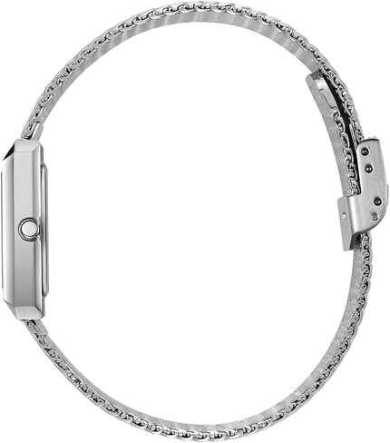Breda 'Virgil Tethered' Silver and Metal Mesh Watch, 20MM in Saudi Arabia