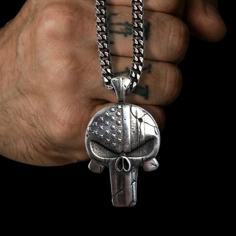 Hero Company Men’s Pendant Necklace - ‘Vindicta Vengeance’ Necklace for Men - Helps Pair Veterans With A Service Dog Or Shelter Dog in Saudi Arabia