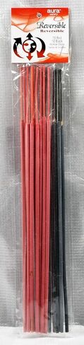 1 Pack Reversible RED/Black Rojo/Negro (10 red/10 Black) Incense Sticks 9" Long (20 Sticks PER Pack) in Saudi Arabia