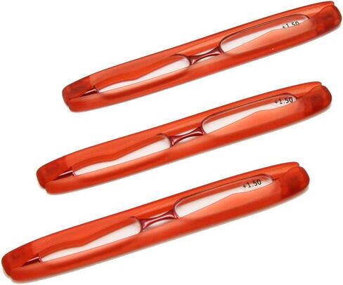 Pack of 3 Foldable Reading Glasses Mini Pocket Reader Presbyopen Glasses in Saudi Arabia